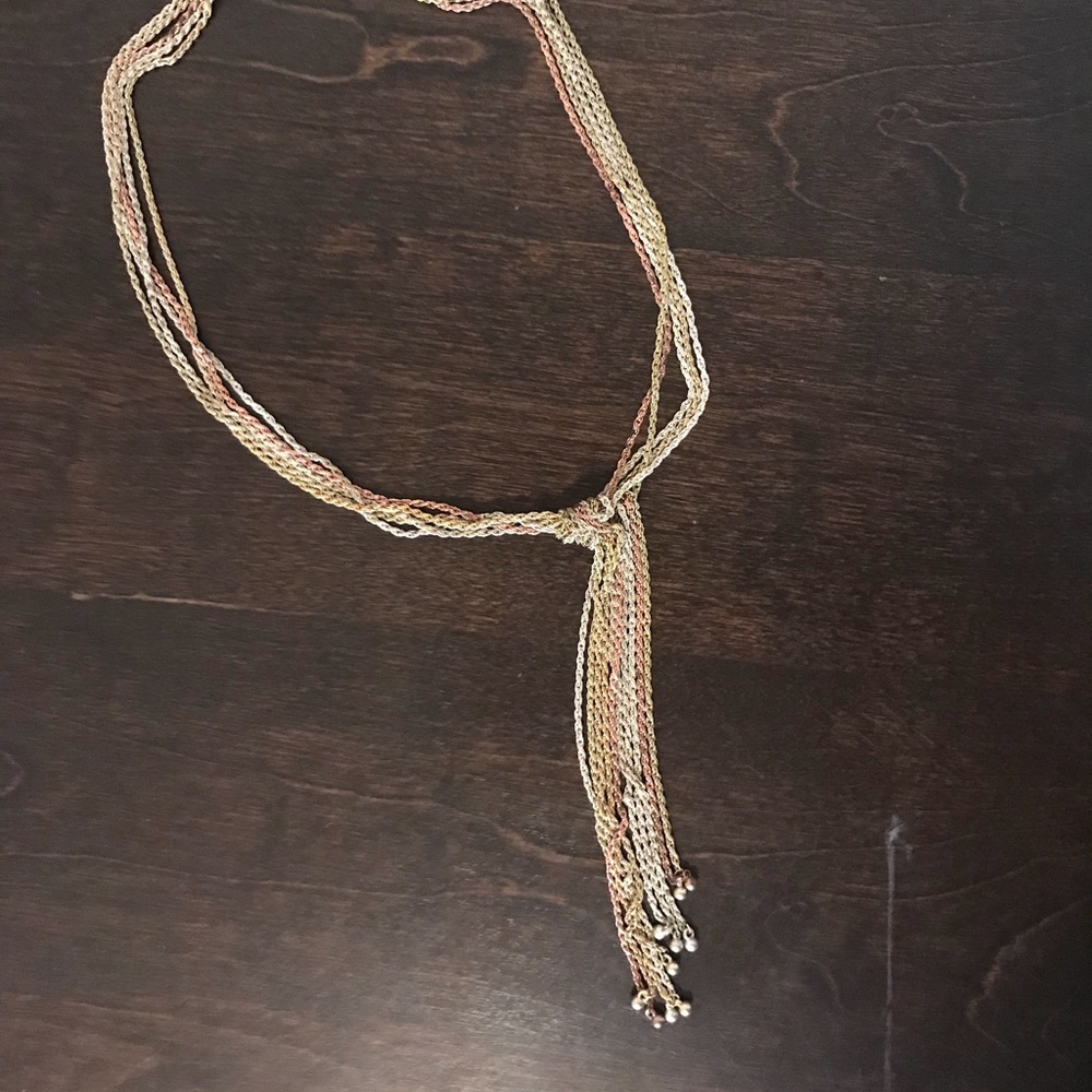 Tie knot necklace